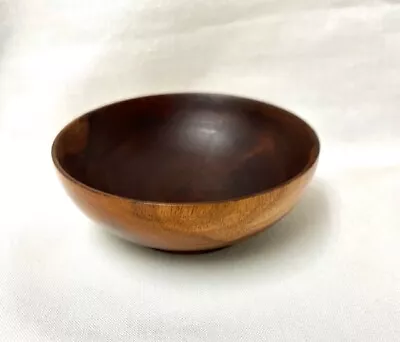 VTG Hawaiian Solid Koa Wood BOWL 3 1/2  X 1 1/4   'Umeke • $60