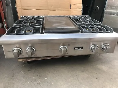 36  Viking Stainless Gas Rangetop 4 + Griddle   In Los Angeles • $2000