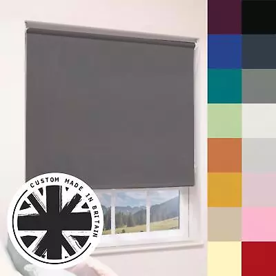 Blackout Roller Blinds Made To Measure Thermal - Custom Made To Size • £59.99