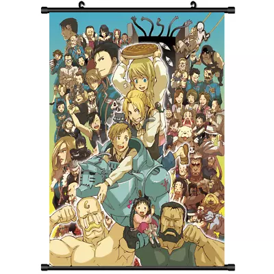 Anime Fullmetal Alchemist Brotherhood Wall Poster Scroll Cosplay 3222 • $2.99