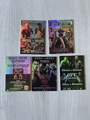 2010 Topps UFC Fight Poster 5 Card Lot Couture Ortiz Abbott Shamrock Belfort • $8.82