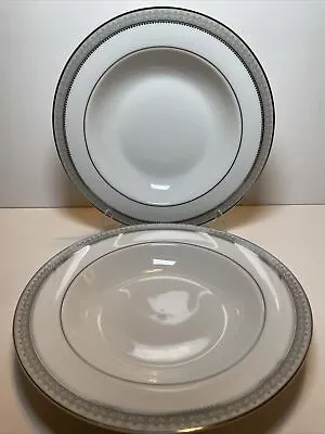 Mikasa PLATINUM CROWN Soup Bowls Set Of 2 L3428 Bowl “NEW” • $14