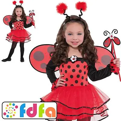 Amscan Ballerina Bug Ladybird Kids Childs Girls Fancy Dress Costume Book Day • £16.79