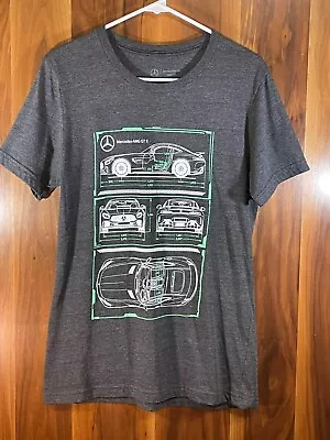 Mercedes Benz USA Collection AMG GT R Casual Short Sleeve T-Shirt Gray Size M • $16.76