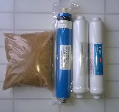 £26.99 • Buy L4 Compact 4 Stage Reverse Osmosis RO/DI Complete Filter Set 50/100/150GPD