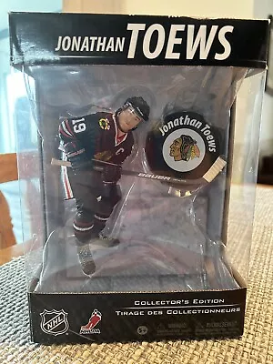 New Collectors Edition McFarlane NHL Jonathan Toews BLACKHAWKS W/ Puck • $29.99