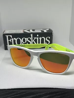 Oakley Frogskins Matte White/ Uranium Prizm Ruby Lenses 009245 🔥🔥🔥 • $99