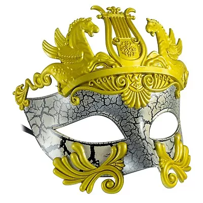 ROMAN Gladiator | FILIGREE Venetian MENS MASQUERADE Mask | Fancy Dress PROM BALL • £5.99