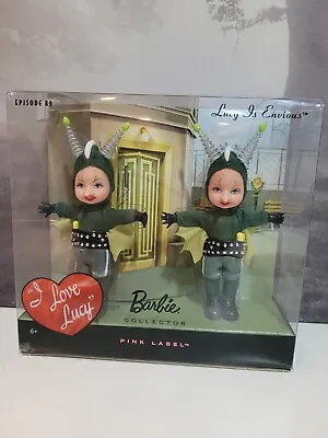 I Love Lucy Mattel Barbie Pink Label Lucy & Ethel Mini Dolls Aliens Ep.89 NIB • $36.94