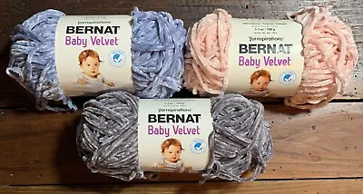 Bernat BABY VELVET Yarn * 3 -  COLORS TO PICK FROM * 3.5 Oz.  * SOLD PER SKEIN • $6.99