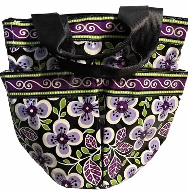 NEW Vera Bradley Plum Petals Shower Caddy Mesh Bottom Preowned- Never Used • $22.49