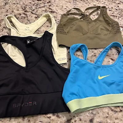 Lot Of 4 Sz Small Sports Bras Nike C9 Spyder • $5