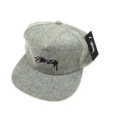 £30 • Buy Stüssy Smooth Stock Melton Strapback, Available In Blue And Grey