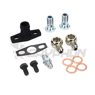 Turbo Oil Water Fitting Flange Kit Garrett G-Series G25 G30 G35 Ball Bearing • $61.72