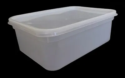 2 Litre Rectangular Ice Cream Tubs / Food Storage Containers With Lids • £27