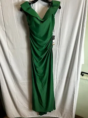 La Femme Strapless Green Long Dress. Size 10. $270 • $54.99