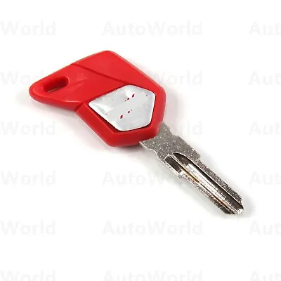 Motorcycle 32mm New Uncut Blade Blank Key For MV Agusta F3 Brutale Red • $9.89