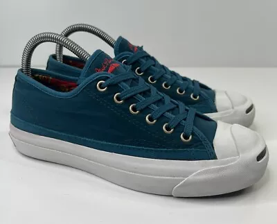 Converse Jack Purcell Sneaker 1T492 Blue Fabric Low Lace Up Casual Women's 7 • $28