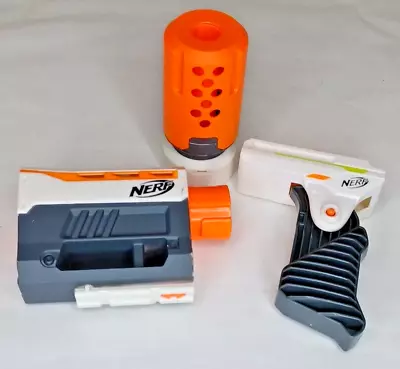 Nerf Modulus Attachments Lot Of 3 Pivot Grip Modulus Barrel Extension & Barrel • $14.99