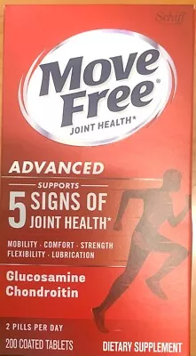 Schiff Move Free Advanced Glucosamine + Chondroitin Joint Health  200 Tablets • $35.98