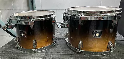 (2) Tama Superstar Tom (for Bass) 10x8  And 12x9  Faded Coffee (Maple) • $199.99