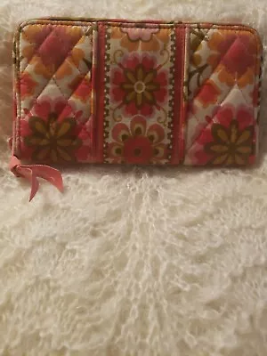 Vera Bradley Petal Pink Wallet And English Rose Small Zip Pouch - Preowned • $15