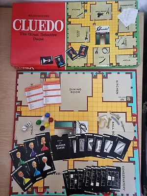 Vintage Cluedo Detective Board Game Waddingtons 1975 COMPLETE Inc Score Sheets • £27.99