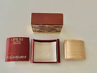 Vintage Boxed YSL Yves Saint Laurent Opium Perfumed Soap 100g Sealed And Boxed • £59.95