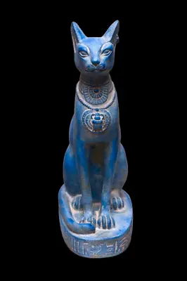 $189 • Buy UNIQUE ANCIENT EGYPTIAN ANTIQUE Statue Goddess Bastet Cat Winged Scarab 