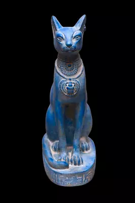 $189 • Buy UNIQUE ANCIENT EGYPTIAN ANTIQUE Statue Goddess Bastet Cat Winged Scarab 