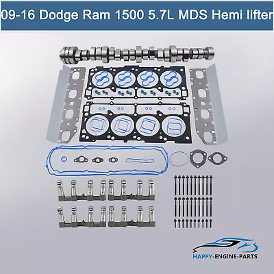 MDS Kit Camshaft Lifters & Head Gaskets Fit For Ram 1500 Pickup 09-19 5.7L HEMI  • $427.99