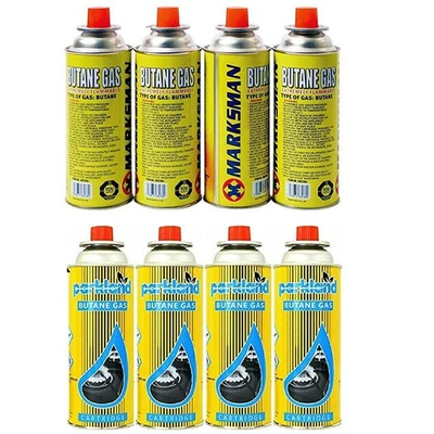 £12.89 • Buy 8 X Butane Gas Bottle Canister For Portable Stove Cooker Grill Heater Weed Torch