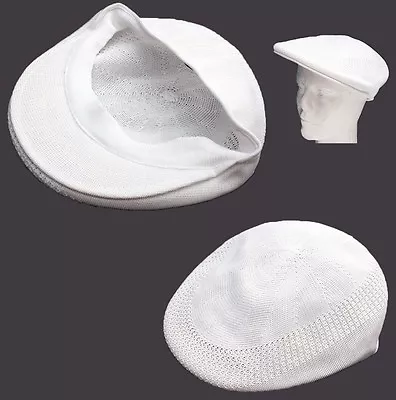 $18.99 • Buy Summer Mesh Ivy Driving Hat Kangol Style Golfers Hat S/M & L/XL  *WHITE*