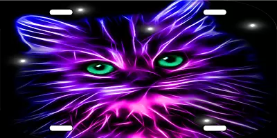 NEON CAT  License Plate FREE SHIPPING • $12.79