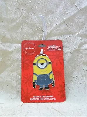 Hallmark Minions The Rise Of Gru STUART Metal Christmas Ornament Illumination • $9.95