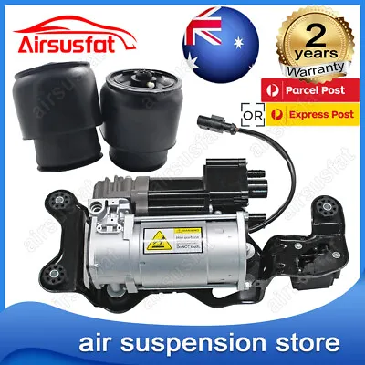 Air Suspension Compressor Pump & Rear Air Spring Bag For Bmw (x5 F15 F85 X6 F16) • $465