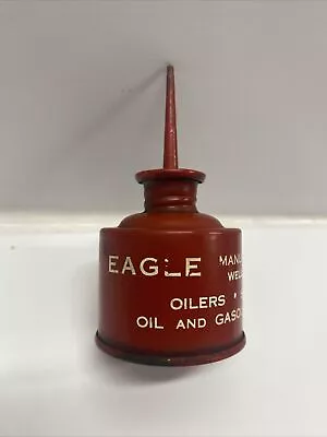 Wellsburg West Virgiania Eagle Manufacturing Red Thumb Pump Mini Oil Can • $29.99