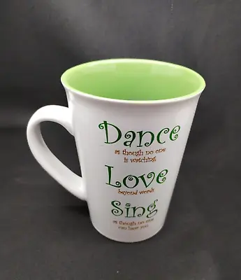 Dance Love Sing Coffee Mug Cup Mulberry Home Collection 16oz • $15.99