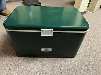 Vintage Thermos Metal Green Ice Cooler USA 22  43 Quarts • $149.99