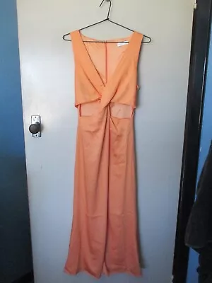 $9.75 • Buy Gorgeous Kookai Sz 36 Milan Twist Midi Dress - Tangerine