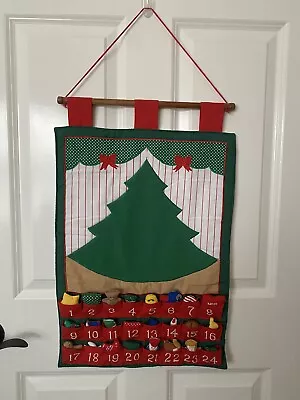 Kubla Kids Christmas Tree Advent Calendar Plush Hanging COMPLETE Vintage 1989 • $49.99
