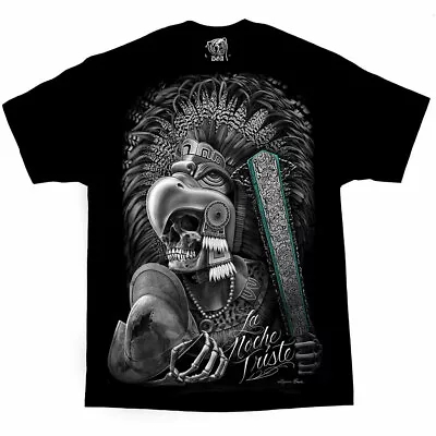 DGA David Gonzales Art La Noche Triste Aztec Mexican Warrior Urban T Shirt • $25.99