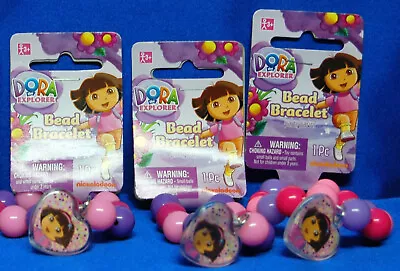 3 Dora Bead Bracelets 3 Pulseras De Cuentas De Dora Party Favors Free SHIP   • $9.99