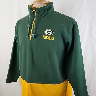 Vintage Green Bay Packers 1/4 Zip Sweatshirt Medium NFL Game Day Clothing Co. • $13.99