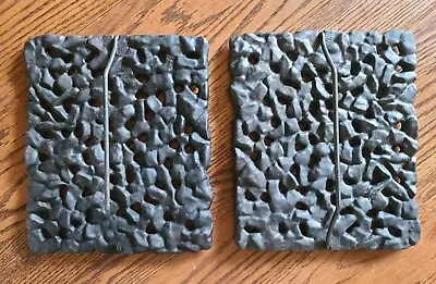 Vintage Jenn Air Cast Iron Volcano Lava Rock Grill Plate Grate Handles 2 Pieces • $27.02