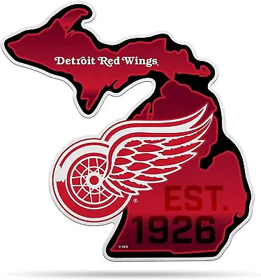 Detroit Red Wings 18  State Shape Pennant Soft Felt • $15.79