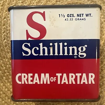 Schilling Brand Vintage Cream Of Tartar Tin • $7