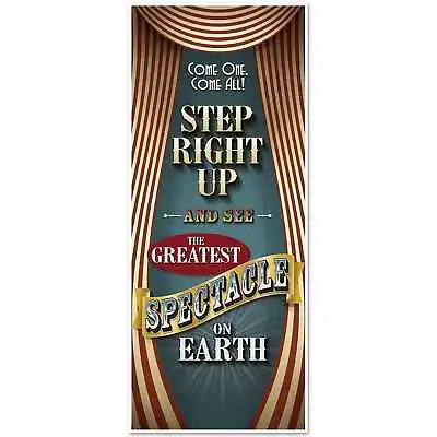 Vintage Circus Door Banner Poster Cover Sign Decoration Carnival Big Top Party • $17.99