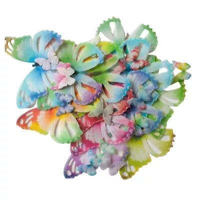 Colour Splash Butterflies Edible Wafer Paper Decorations • £7.99