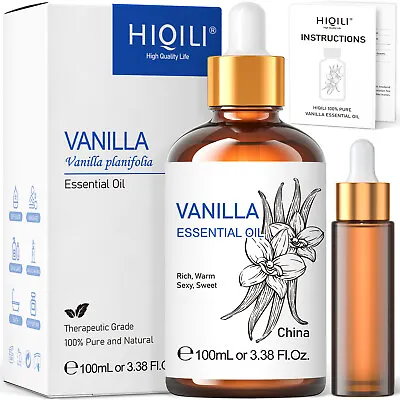 £9.90 • Buy 100ml Vanilla Essential Oil 100% Pure Natural Diffuser Strong Aroma Humidifier